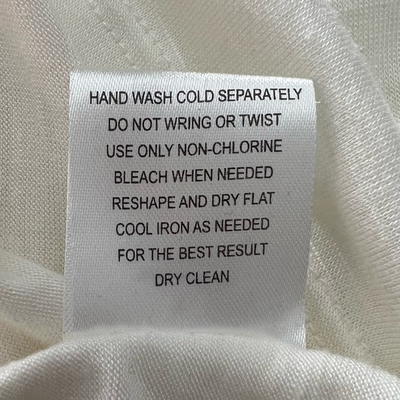 Sweet Tea by Pink Rose Cold Shoulder Ivory Tee Size L - Picture 11 of 11